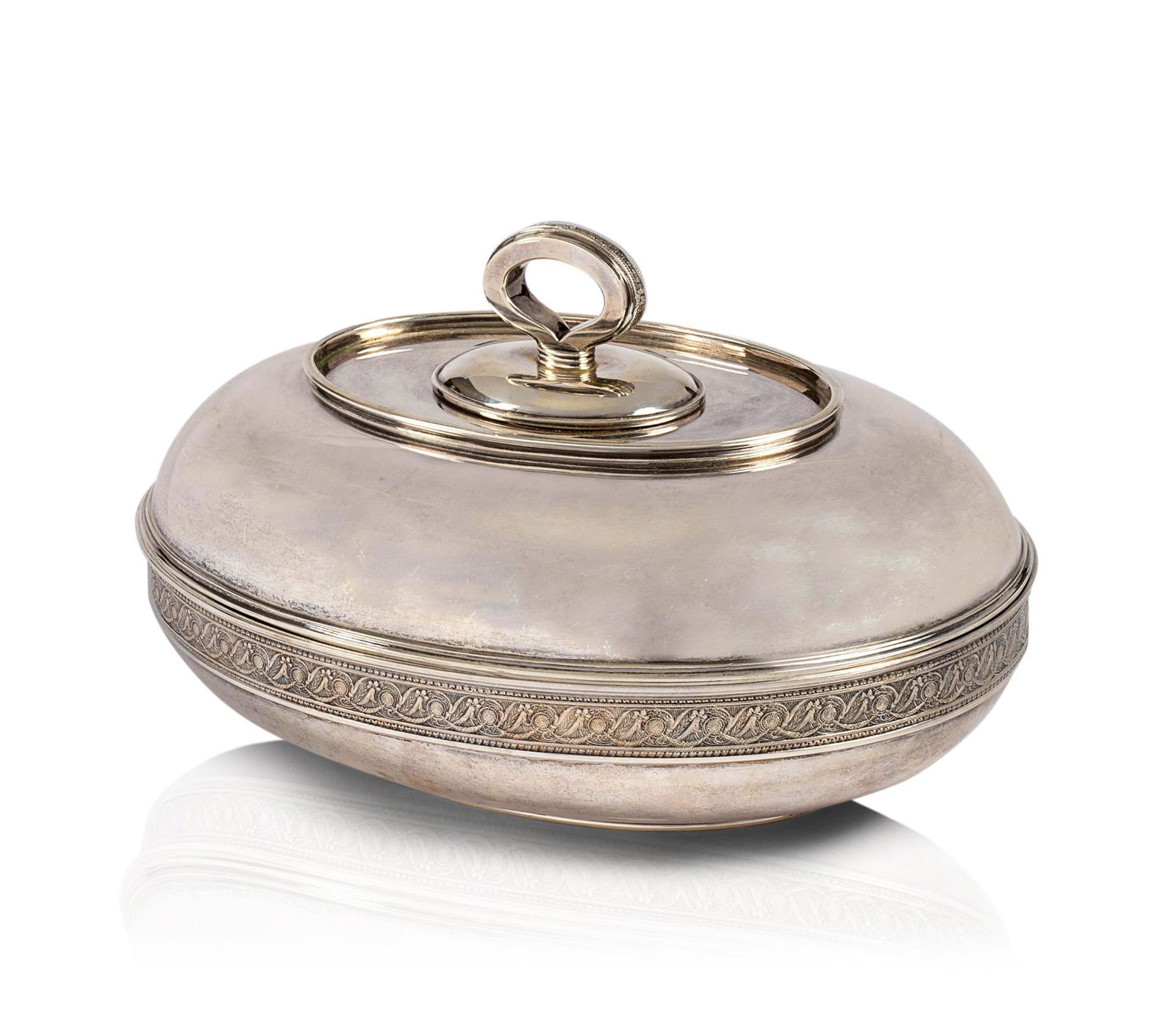 WHITING STERLING SILVER COVERED VEGETABLE DISH (1 of 6)