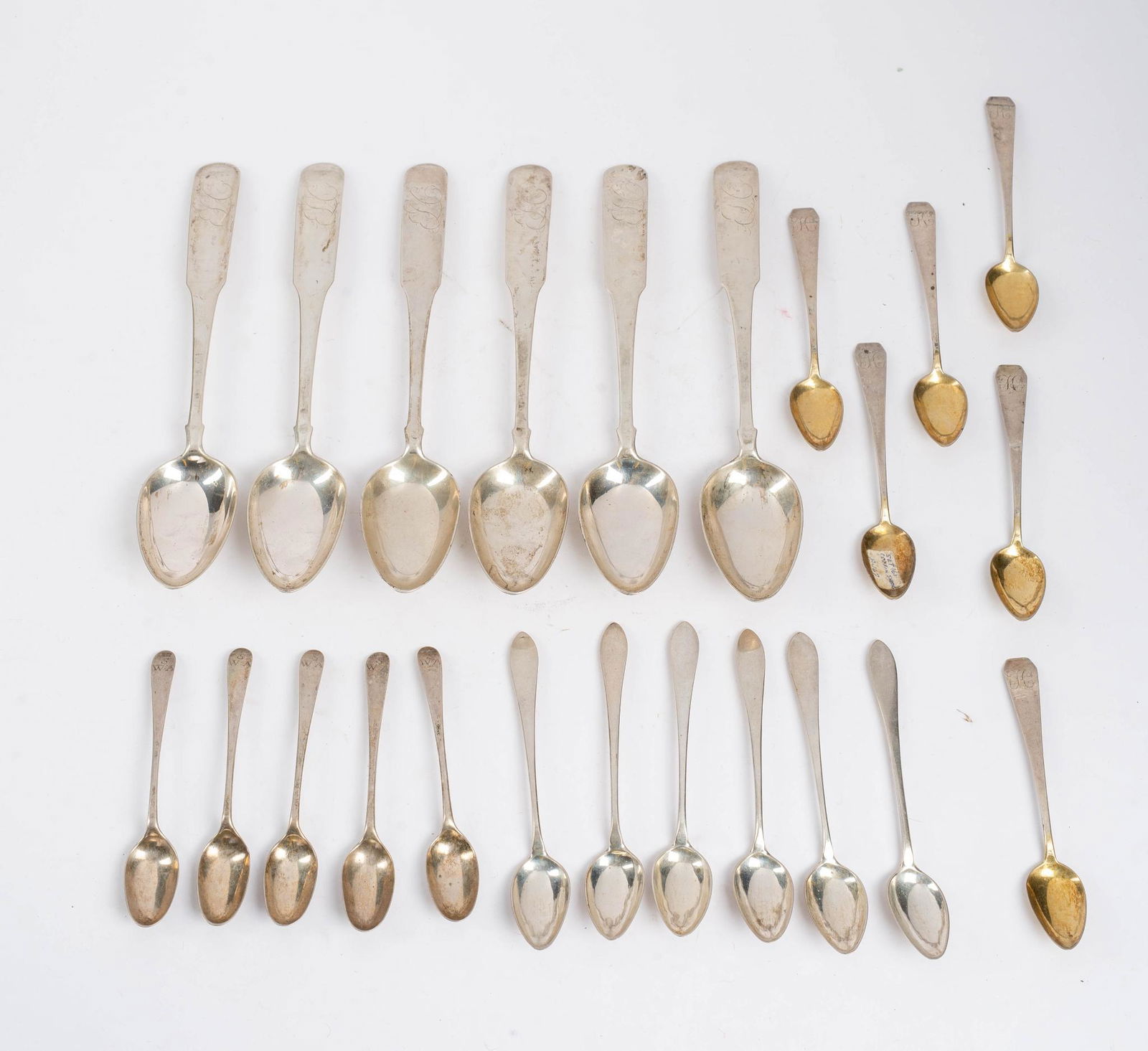 SET 6 COIN SILVER SPOONS. (1 of 1)