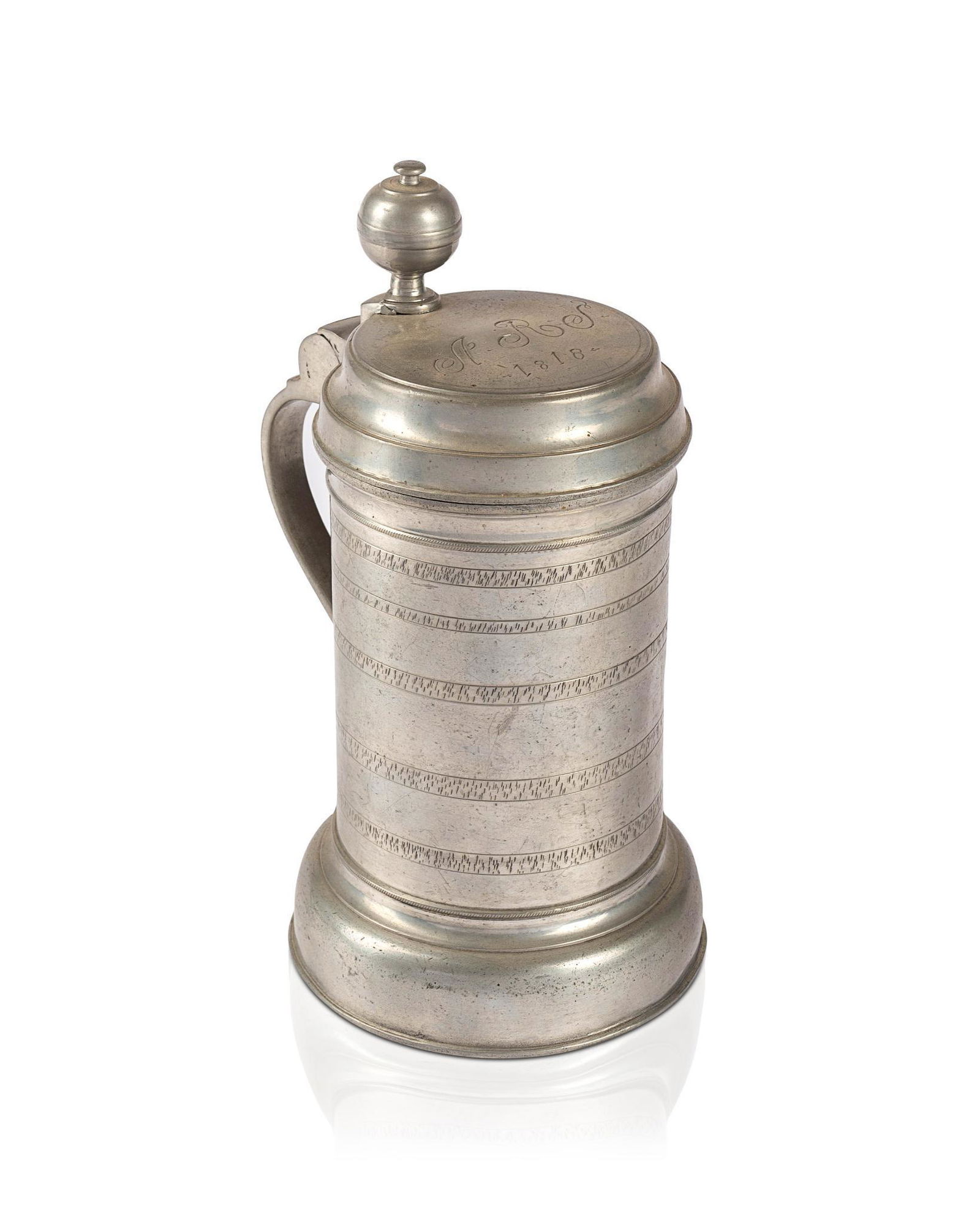 PEWTER TANKARD. (1 of 4)