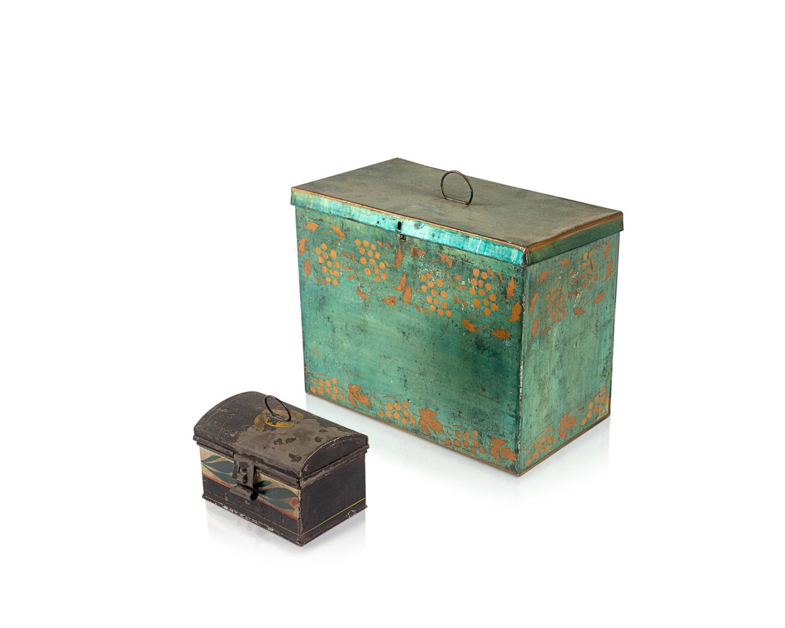 TWO TOLEWARE TINS (1 of 3)