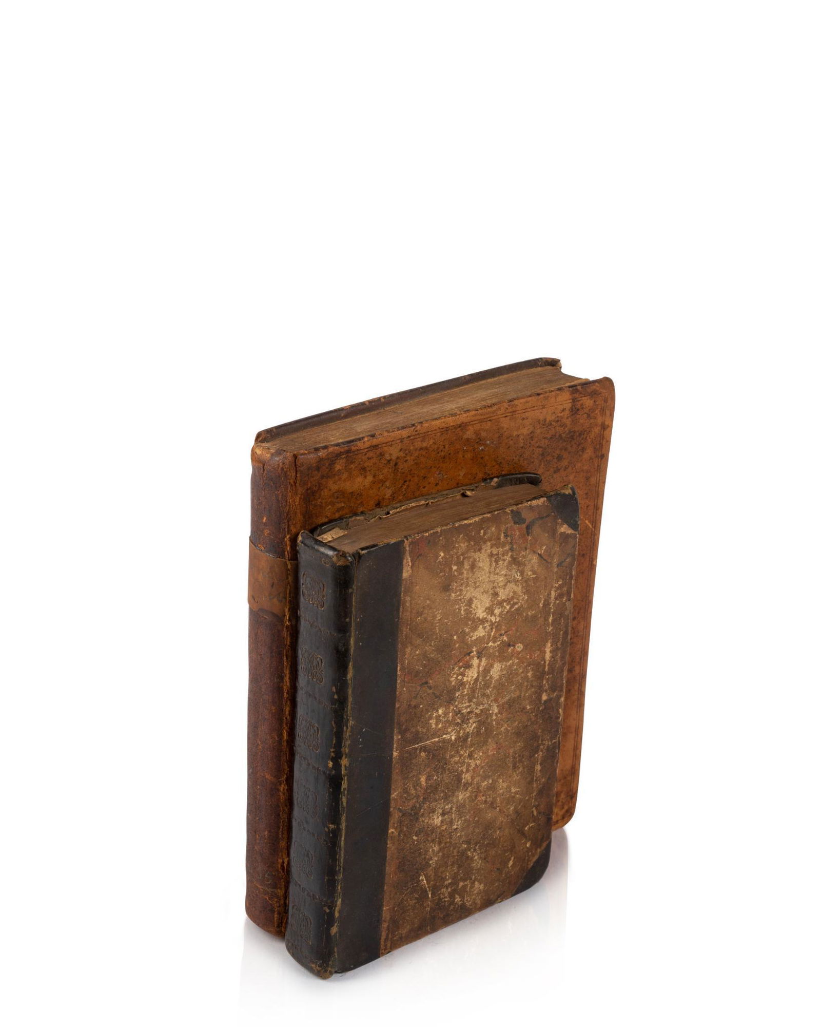 TWO 17TH CENTURY LEATHER BOUND BOOKS (1 of 3)