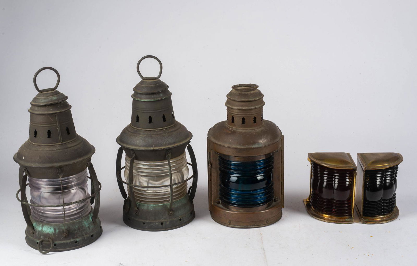 GROUP OF FOUR SHIP'S LANTERNS (1 of 2)