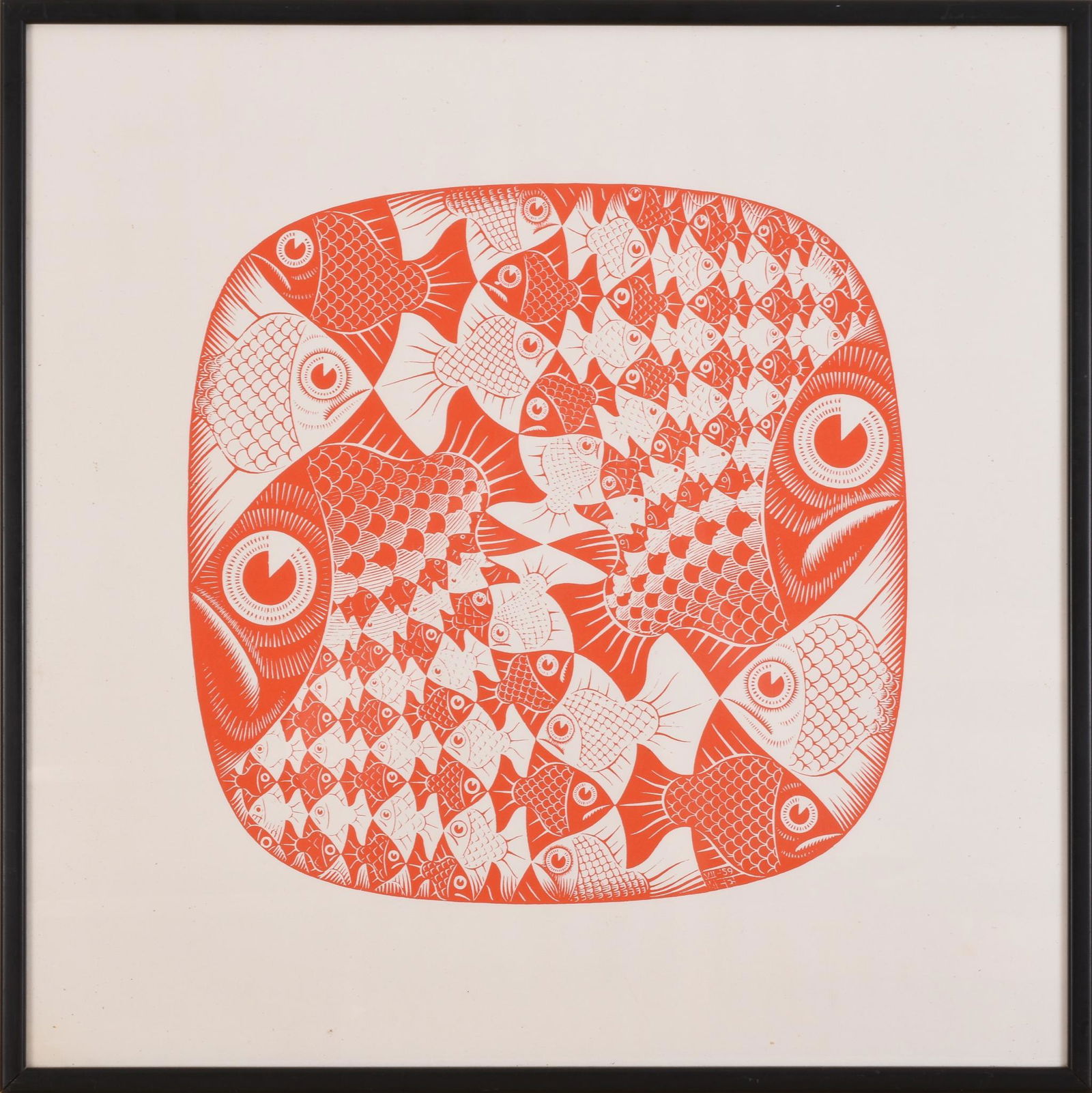 Fish and Scales, Attributed M.C. Escher. (1 of 2)