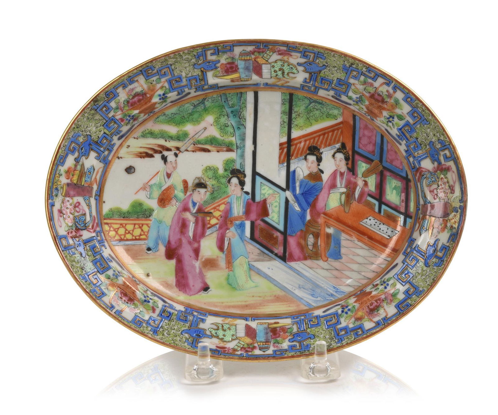 Small Chinese Famille Rose Porcelain Platter. (1 of 3)