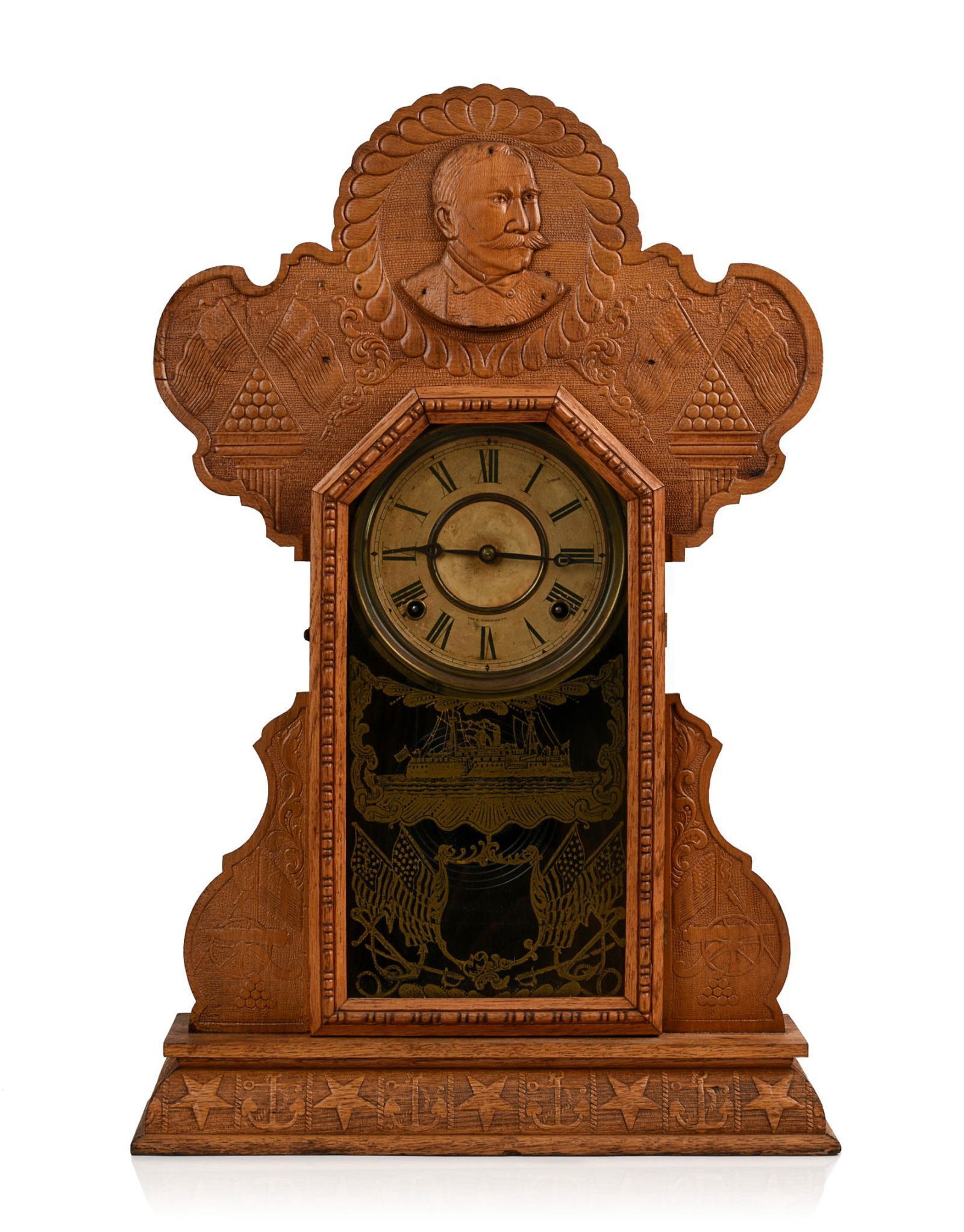 Spanish American War Commemorative Clock. (1 of 7)