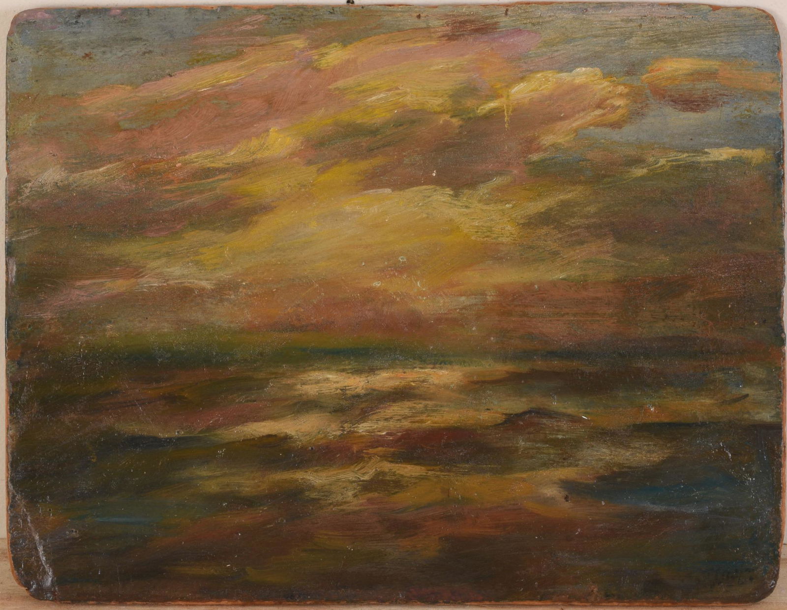 Alphonsine Thuot Ernst (1873 - 1952). Sunset, Newport RI. (1 of 3)