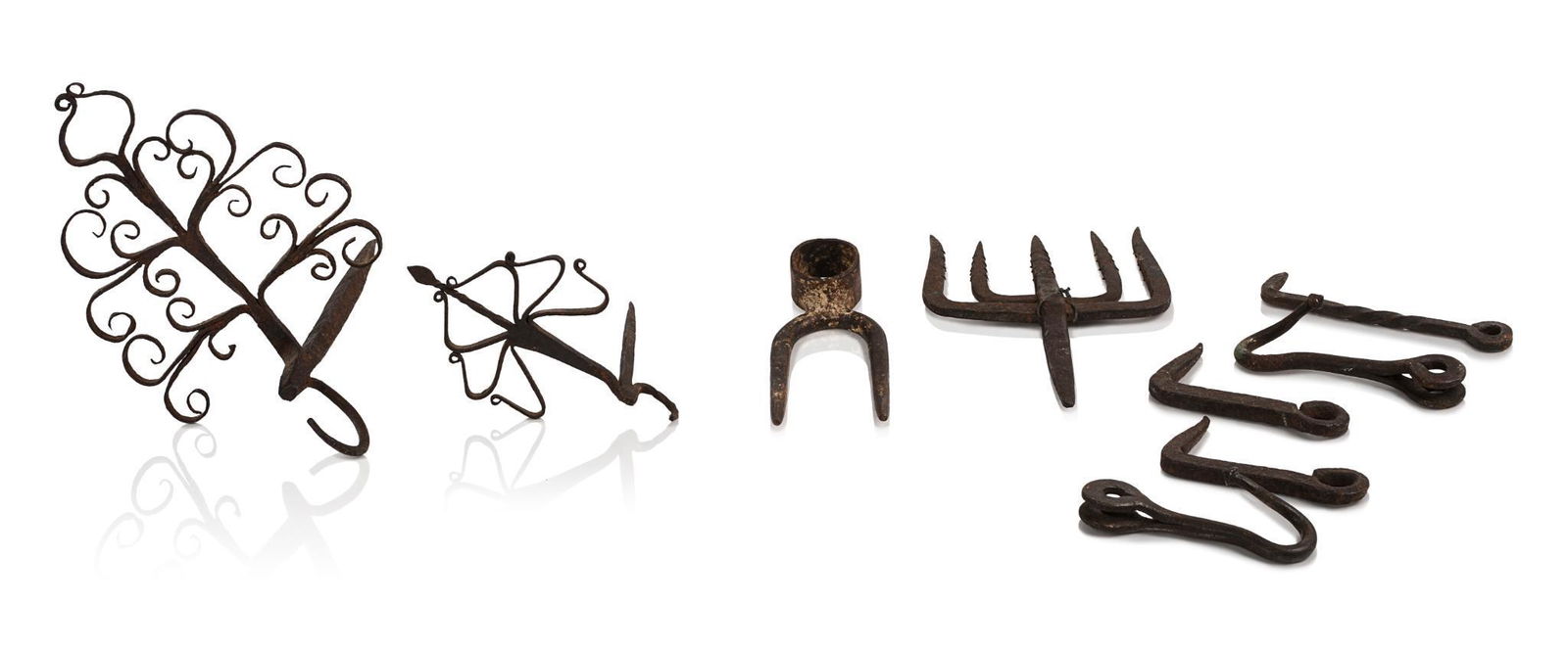 Group of Early American Iron Items. (1 of 2)