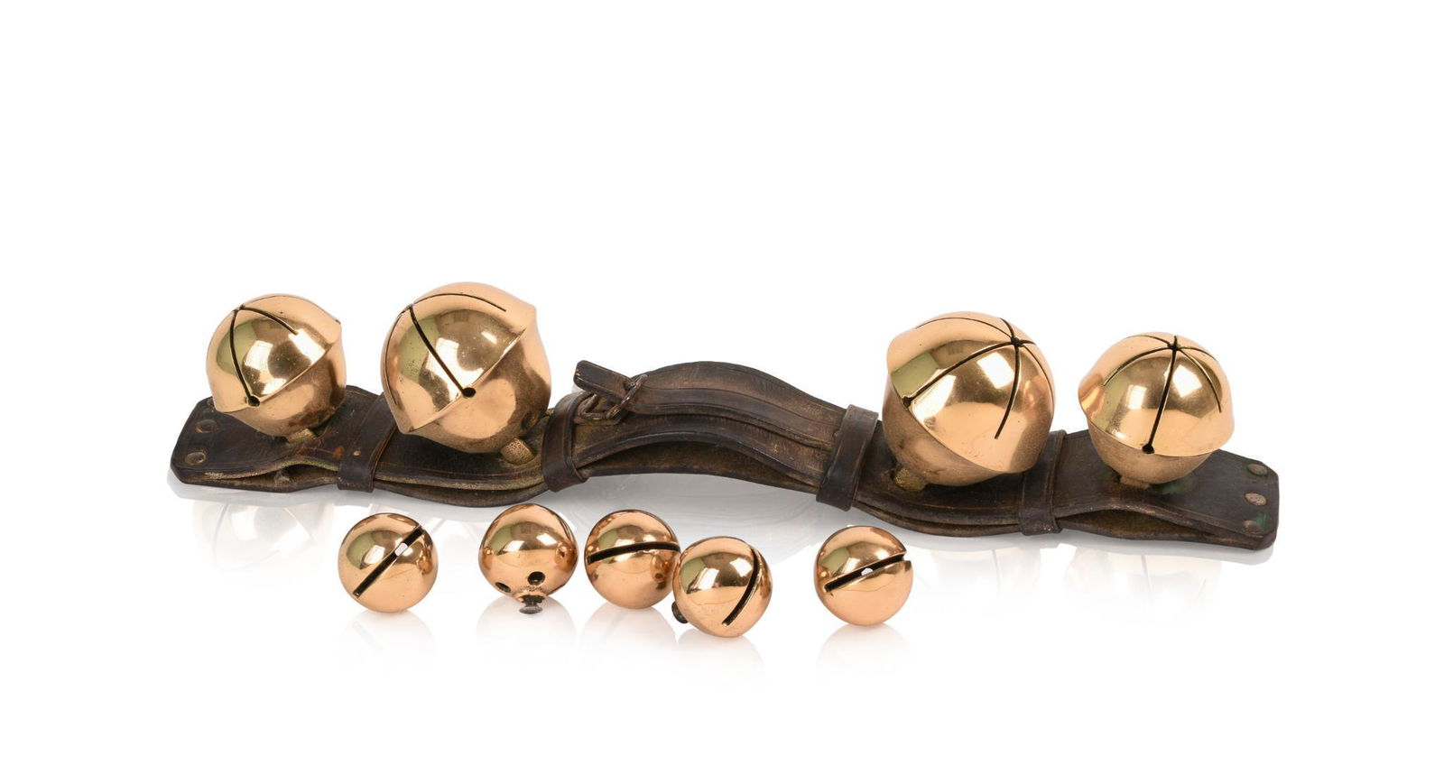 19th Century Brass Sleigh Bells. (1 of 3)