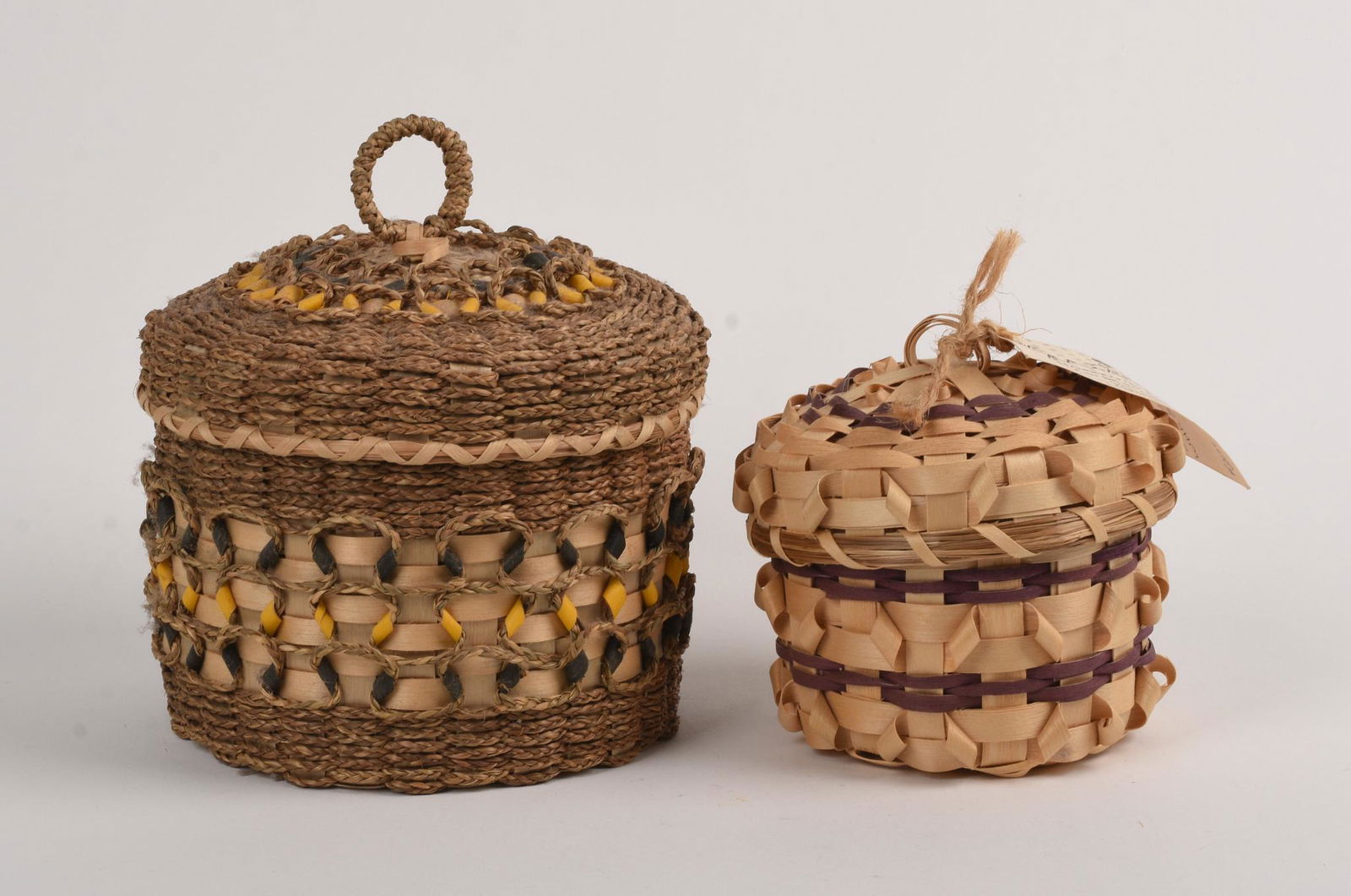 Two Native American Woven Baskets. (1 of 5)