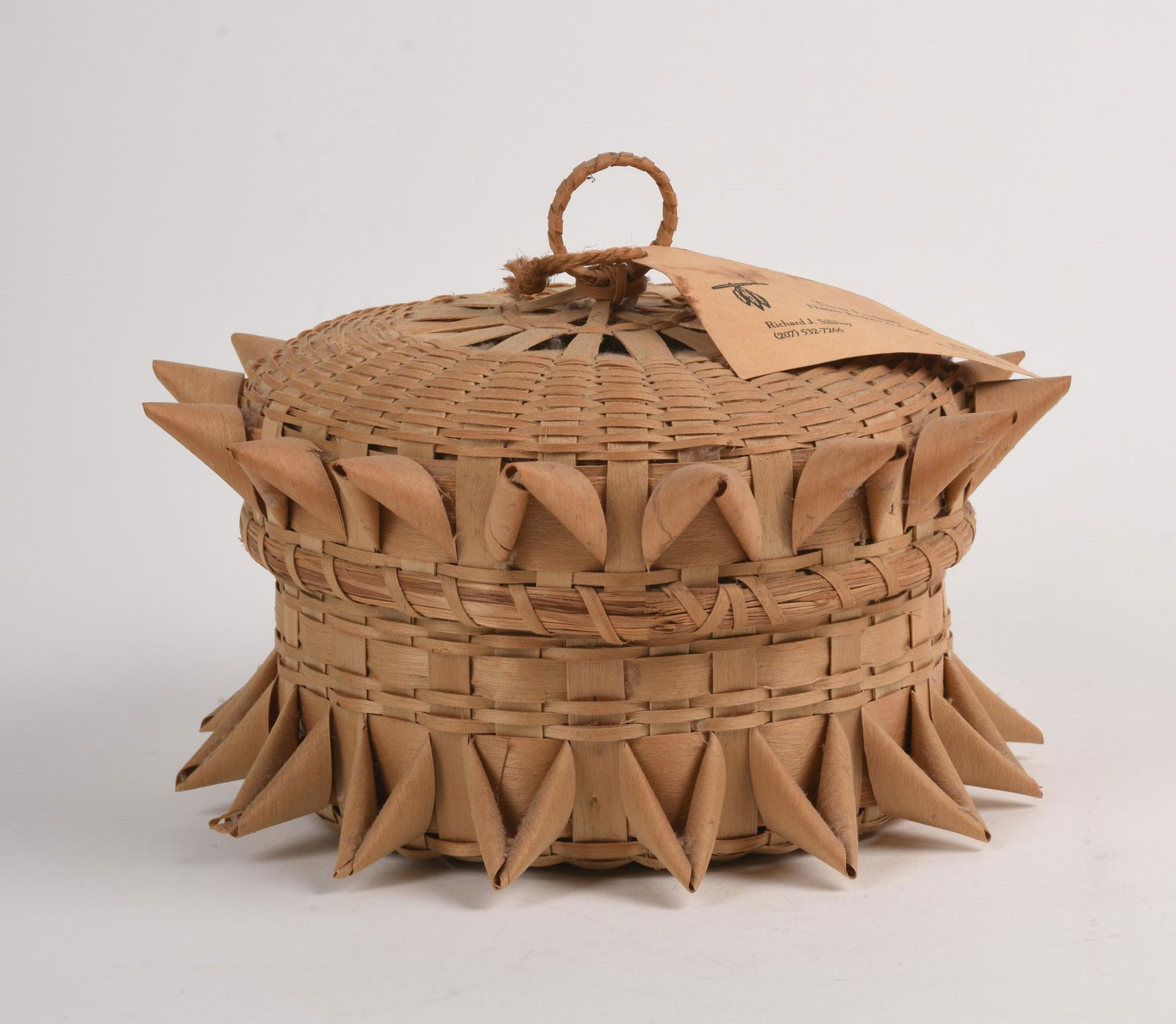 Jane Zumbrunnen Wabanaki Woven Basket. (1 of 5)