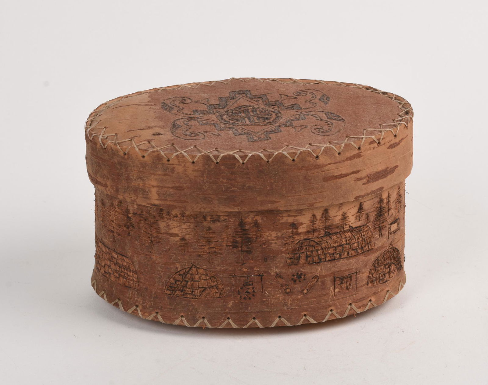 R. Love Birch Bark Box. (1 of 7)
