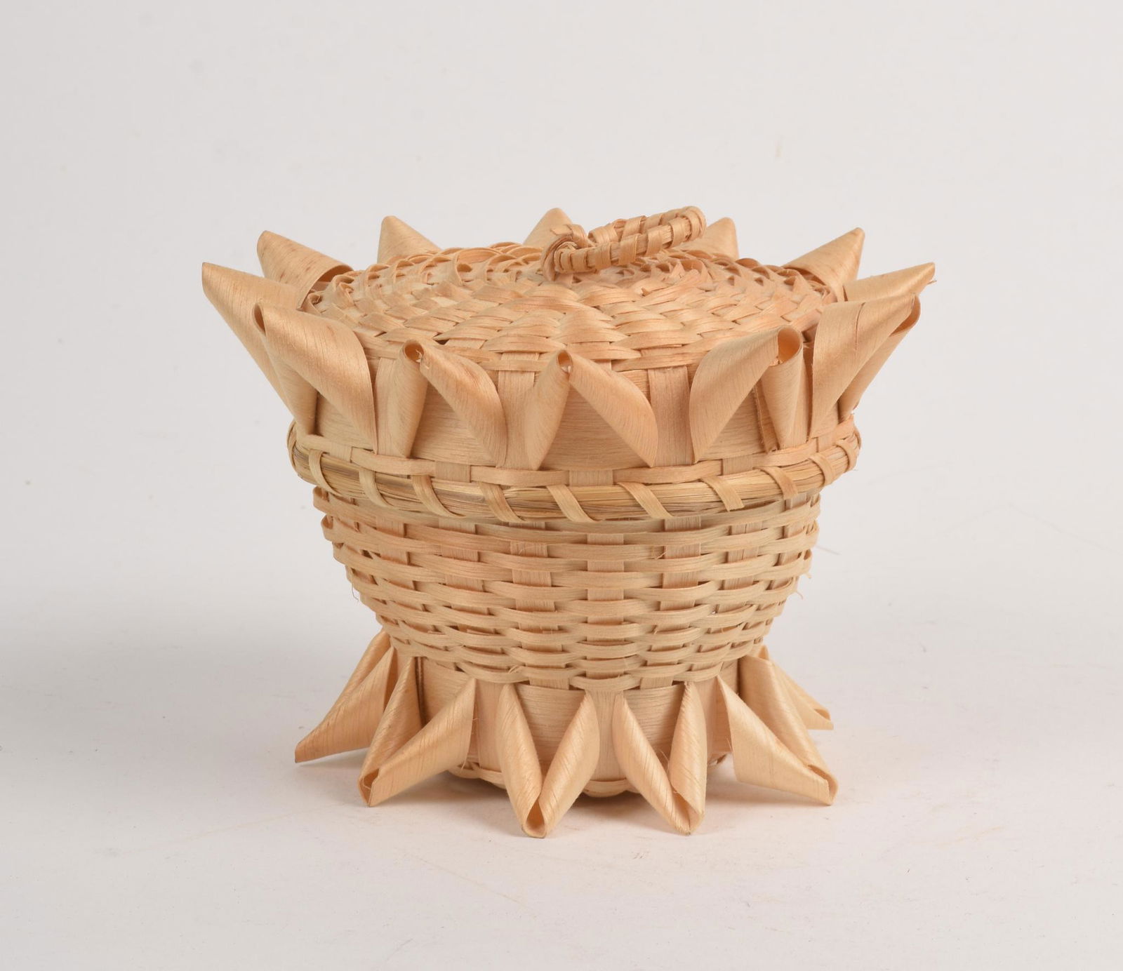 Canadian Micmac Basket. (1 of 5)