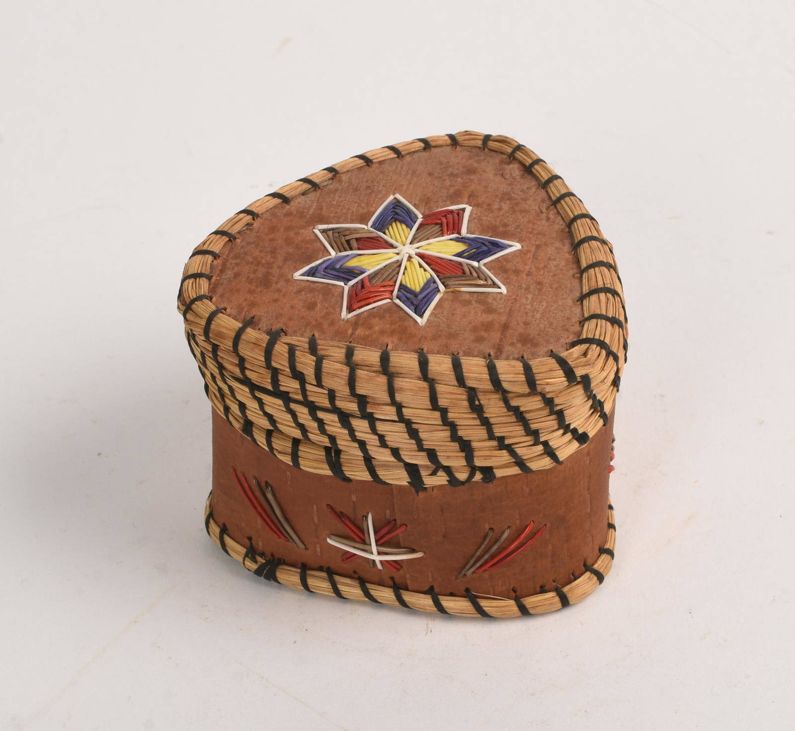 Birch Bark Quill Box. Auction