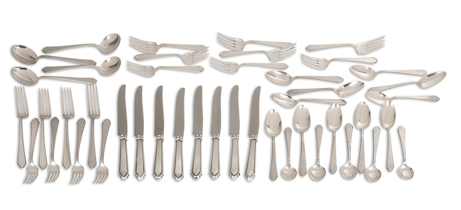 Treasure Sterling Flatware Service (1 of 8)