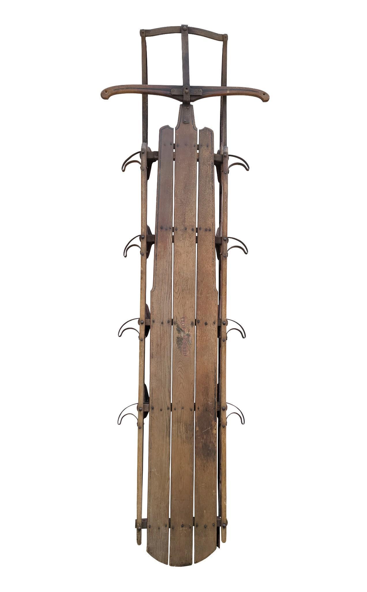 Large Flexible Flyer Sled No 6C. (1 of 6)