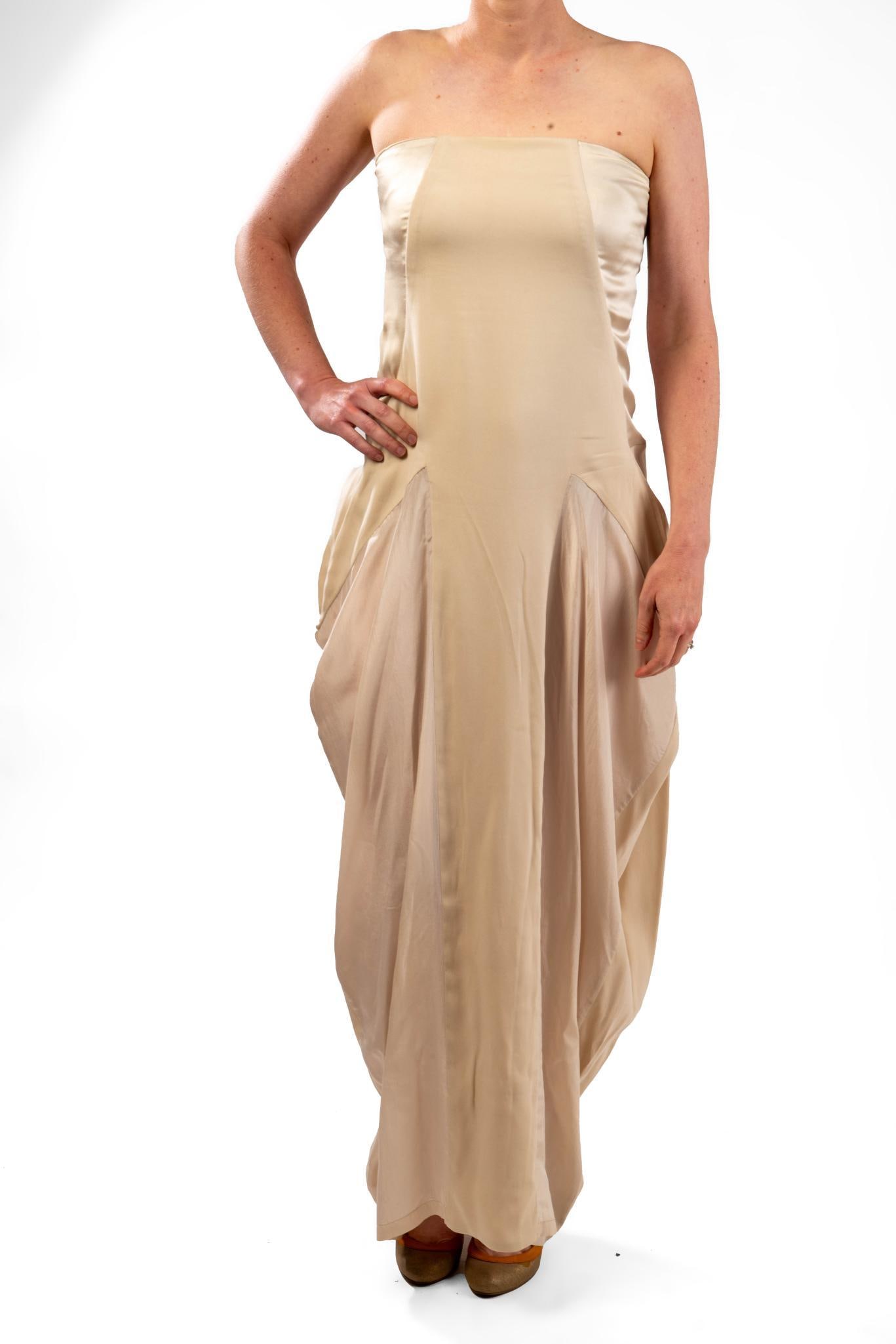 Brunello Cucinelli Silk Strapless Evening Gown, Size M (1 of 4)
