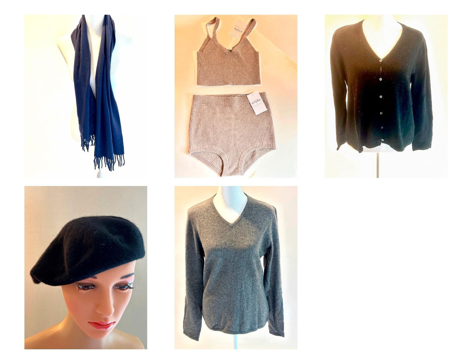 Grouping of Designer Cashmere Pieces (1 of 11)