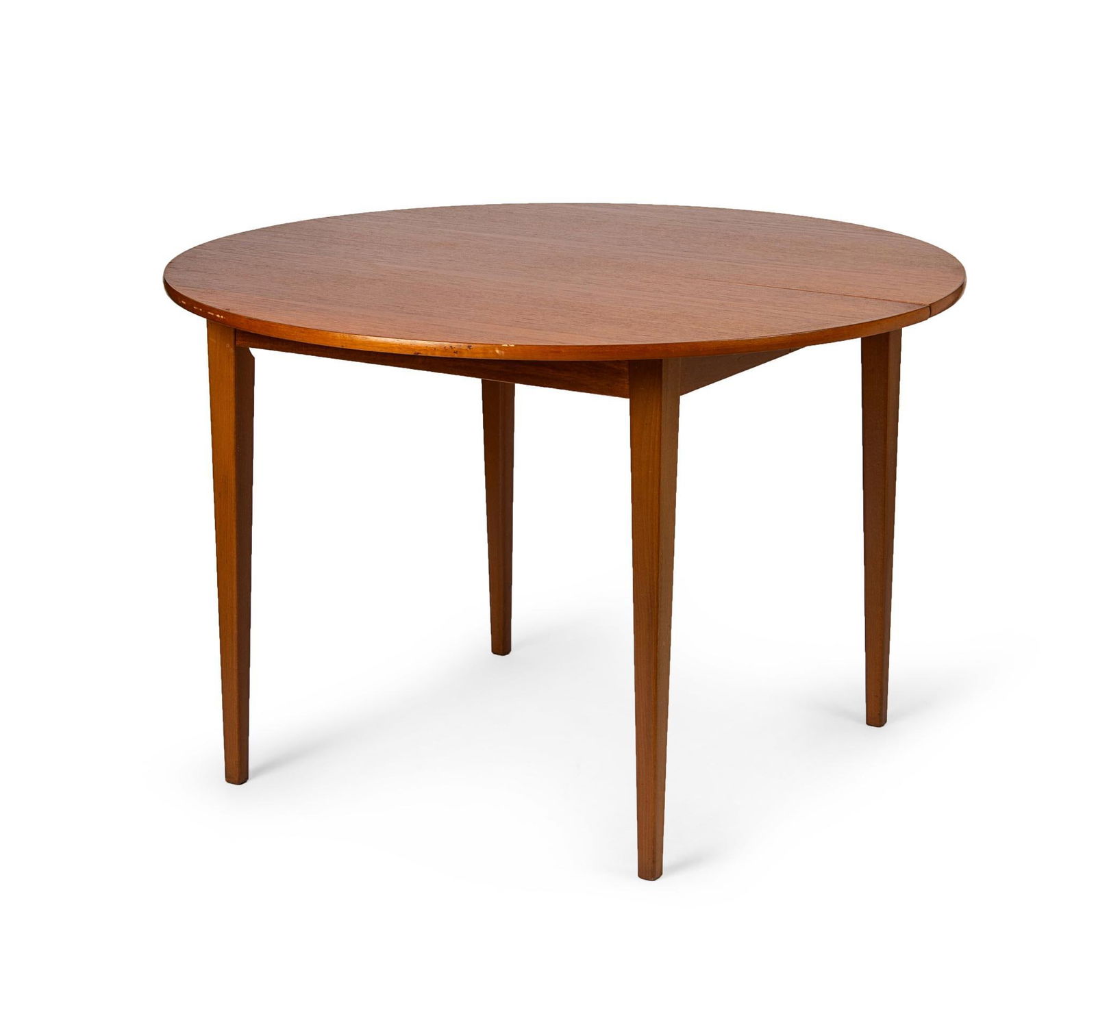 Round Danish Modern Teak Dining Table (1 of 2)