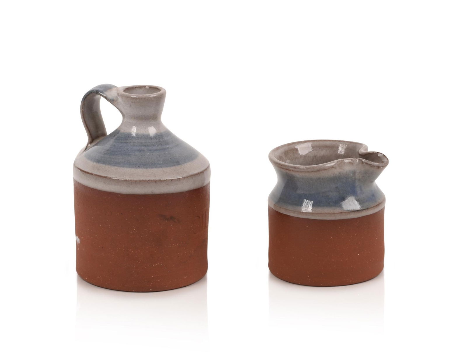 Vibert Pottery Oil Bottle and Creamer (1 of 5)