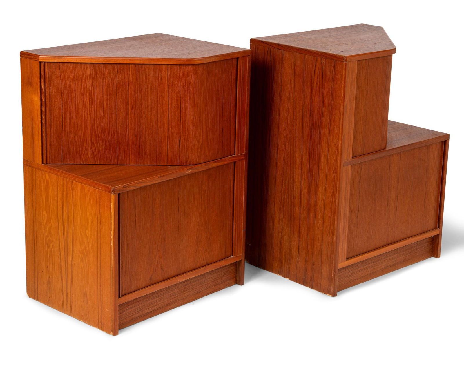Pair of Danish Modern Teak Corner Cabinets (1 of 3)