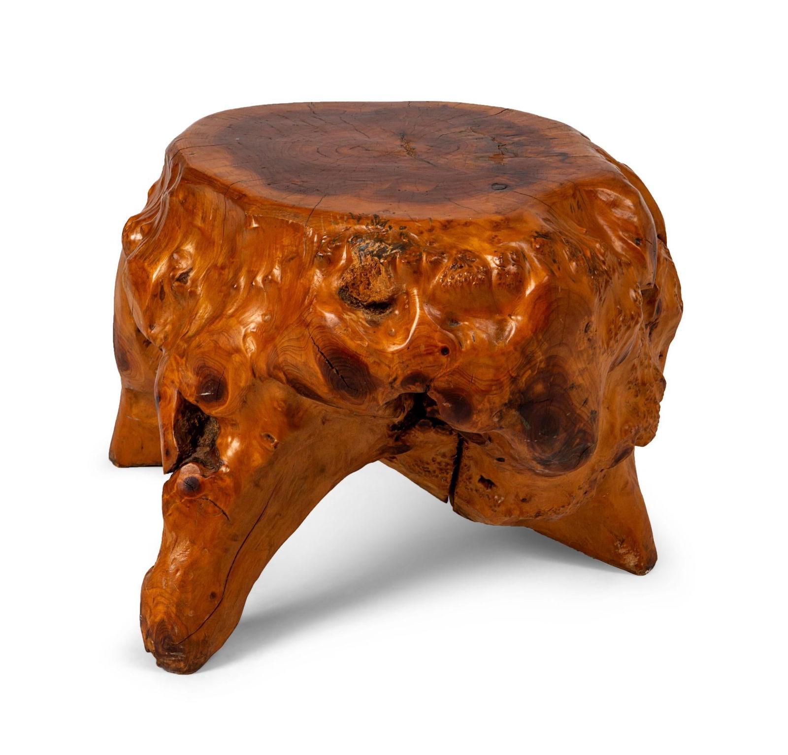 Natural Burl Stool or Small Table (1 of 4)