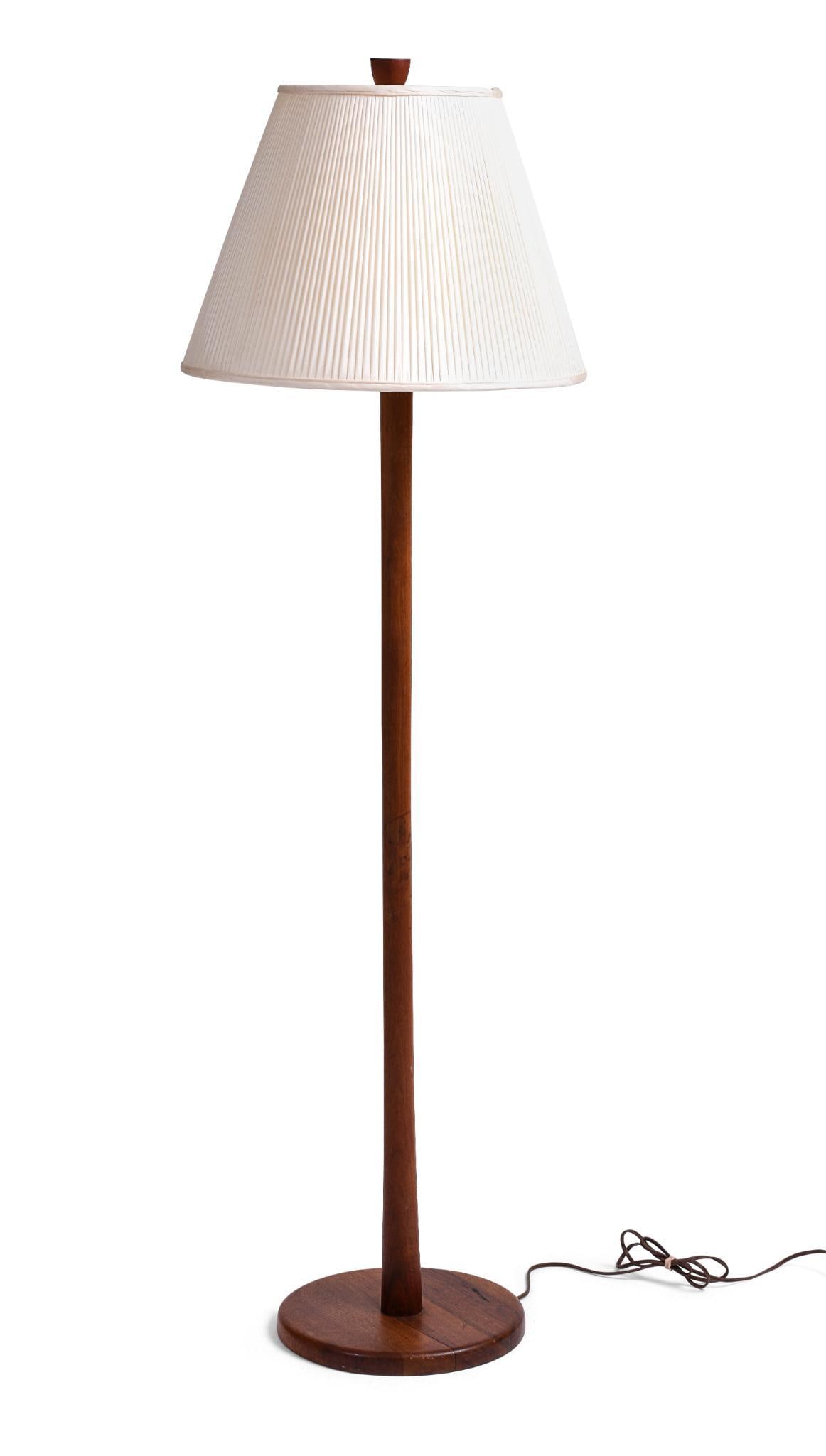 Gordon & Jane Martz Walnut Floor Lamp. (1 of 1)