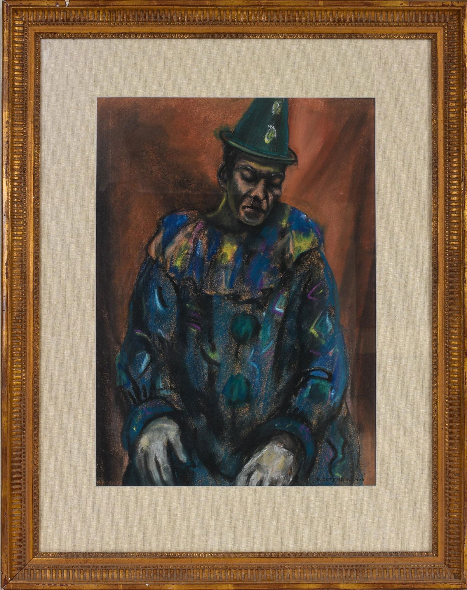 Samuel Brecher (1897 - 1982). Portrait of a Man. (1 of 3)