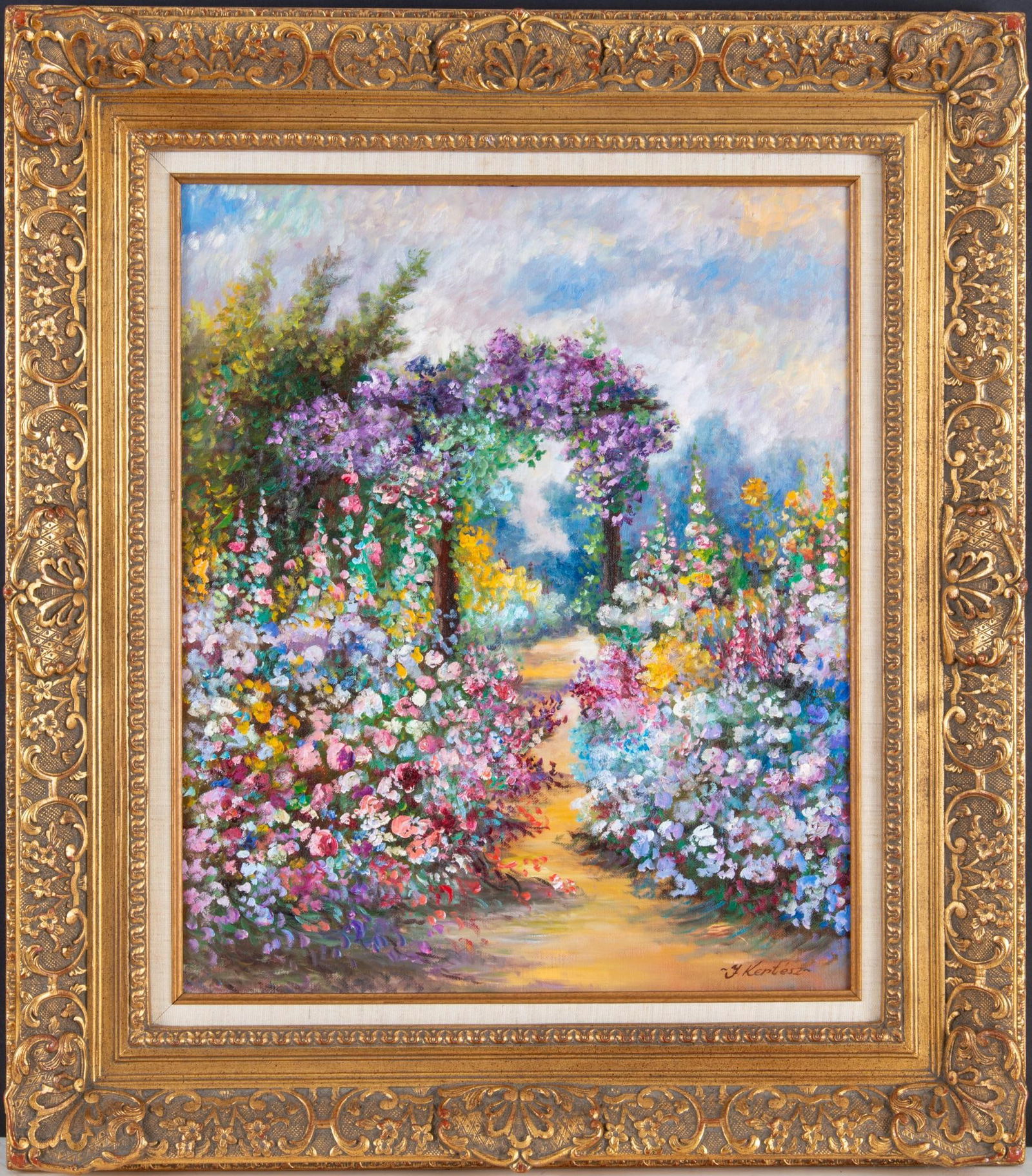 Two Impressionist Paintings With Flowers (1 of 6)