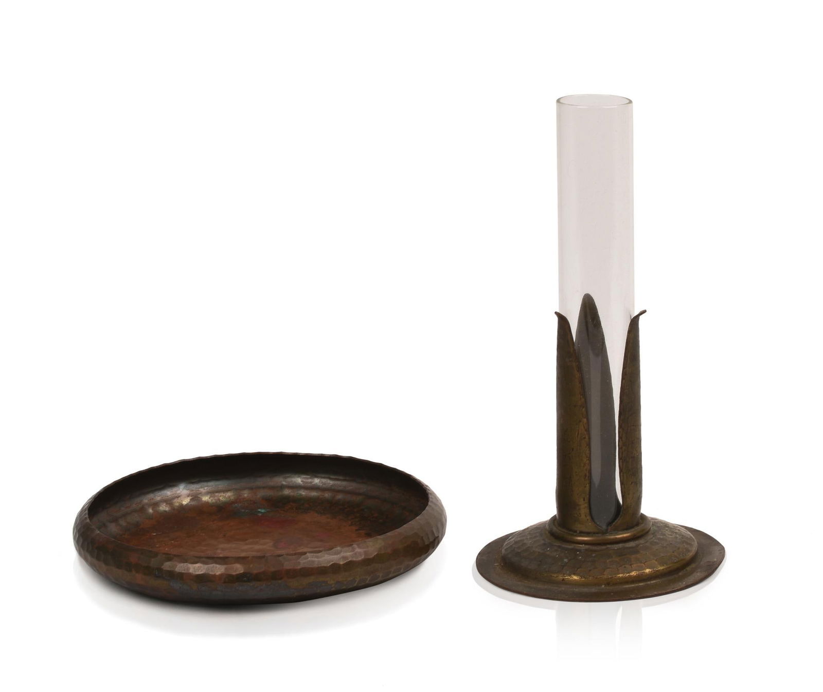 Two Pieces of Roycroft Hammered Copper. (1 of 6)