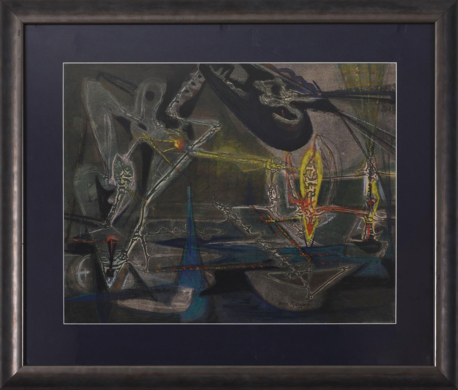 Boris Margo (1902-1995). Surrealist Scene (1 of 2)