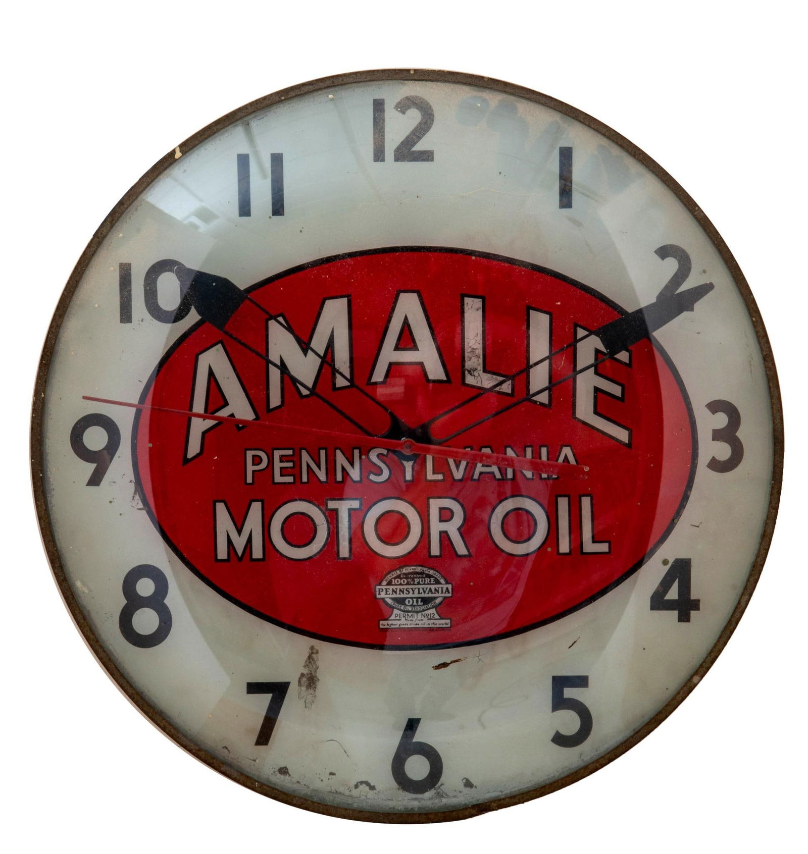 Amalie Motor Oil Illuminated Clock (1 of 3)