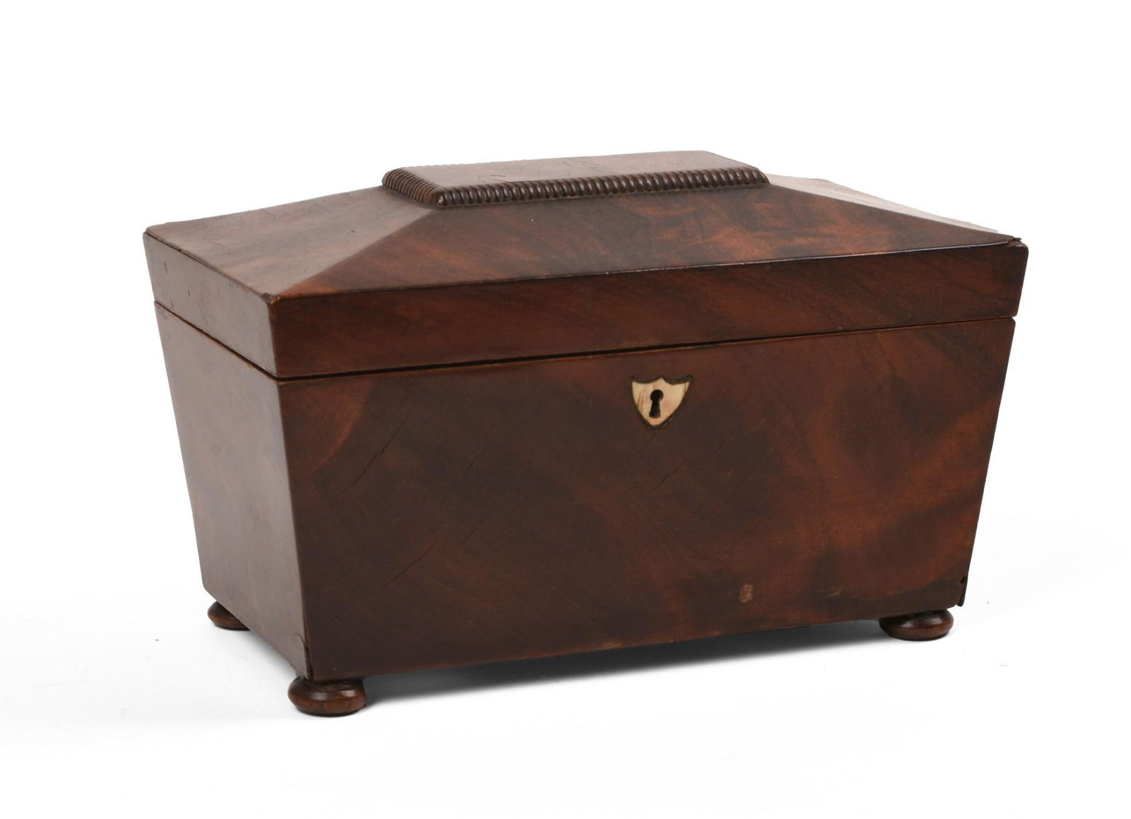 Regency Mahogany Tea Caddy. (1 of 5)