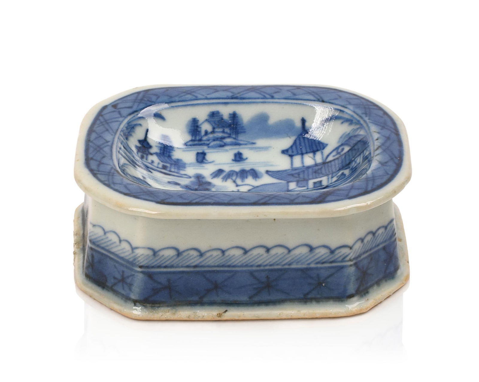 Canton Porcelain Master Salt. (1 of 6)