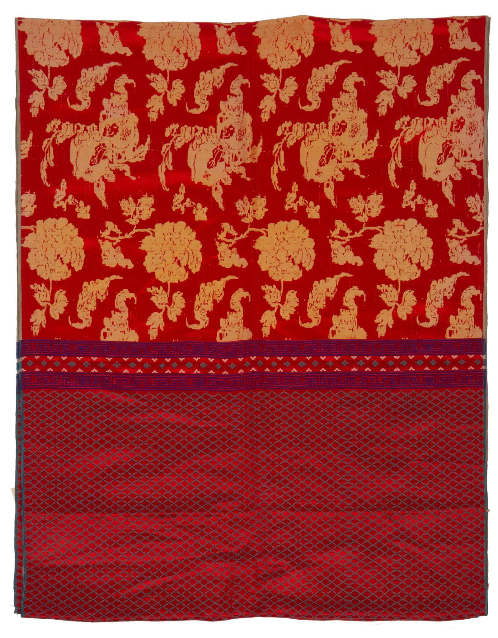 Large Chinese Silk Brocade Panel. (1 of 3)