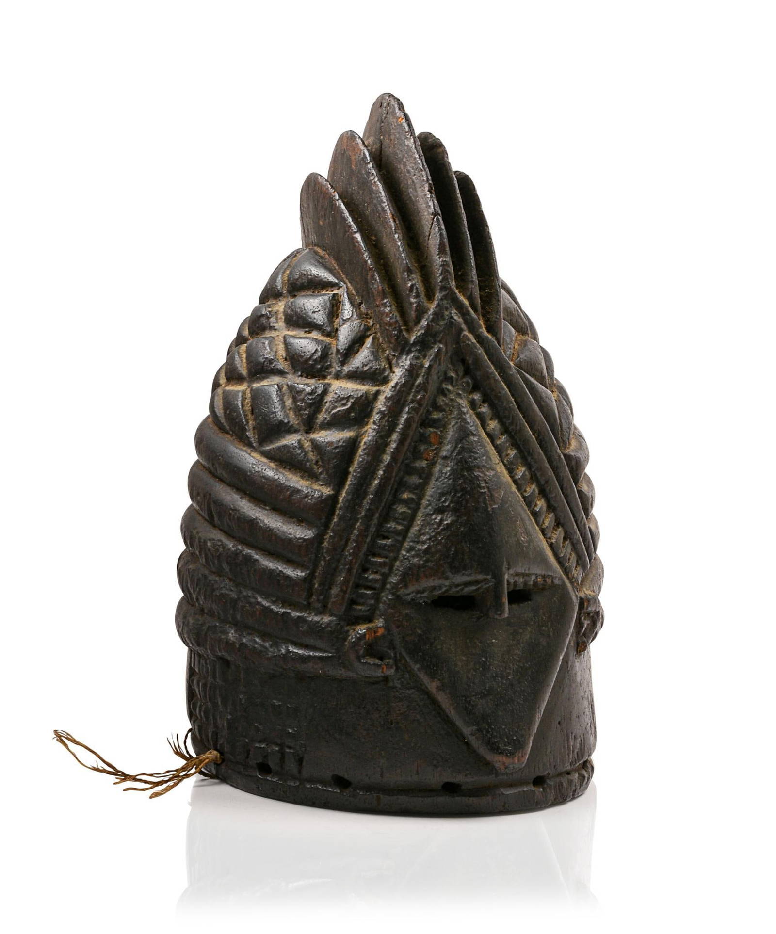 Sande Society "soweii" Antique Female Mende Helmut Mask Auction