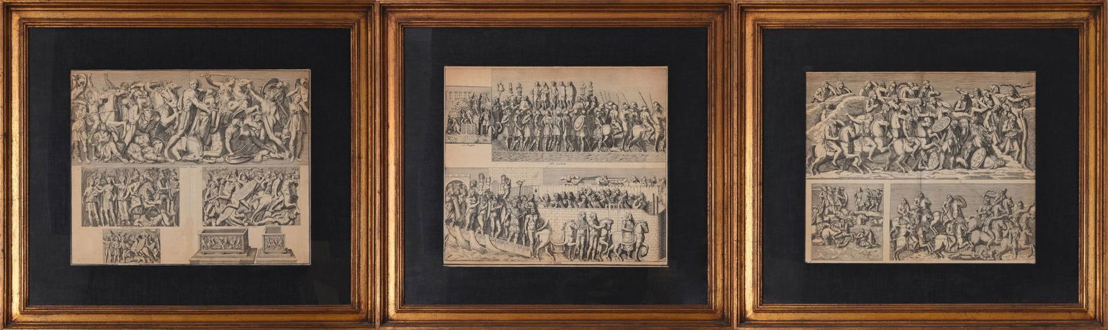 Three Prints From The Trajan's Column. (1 of 4)