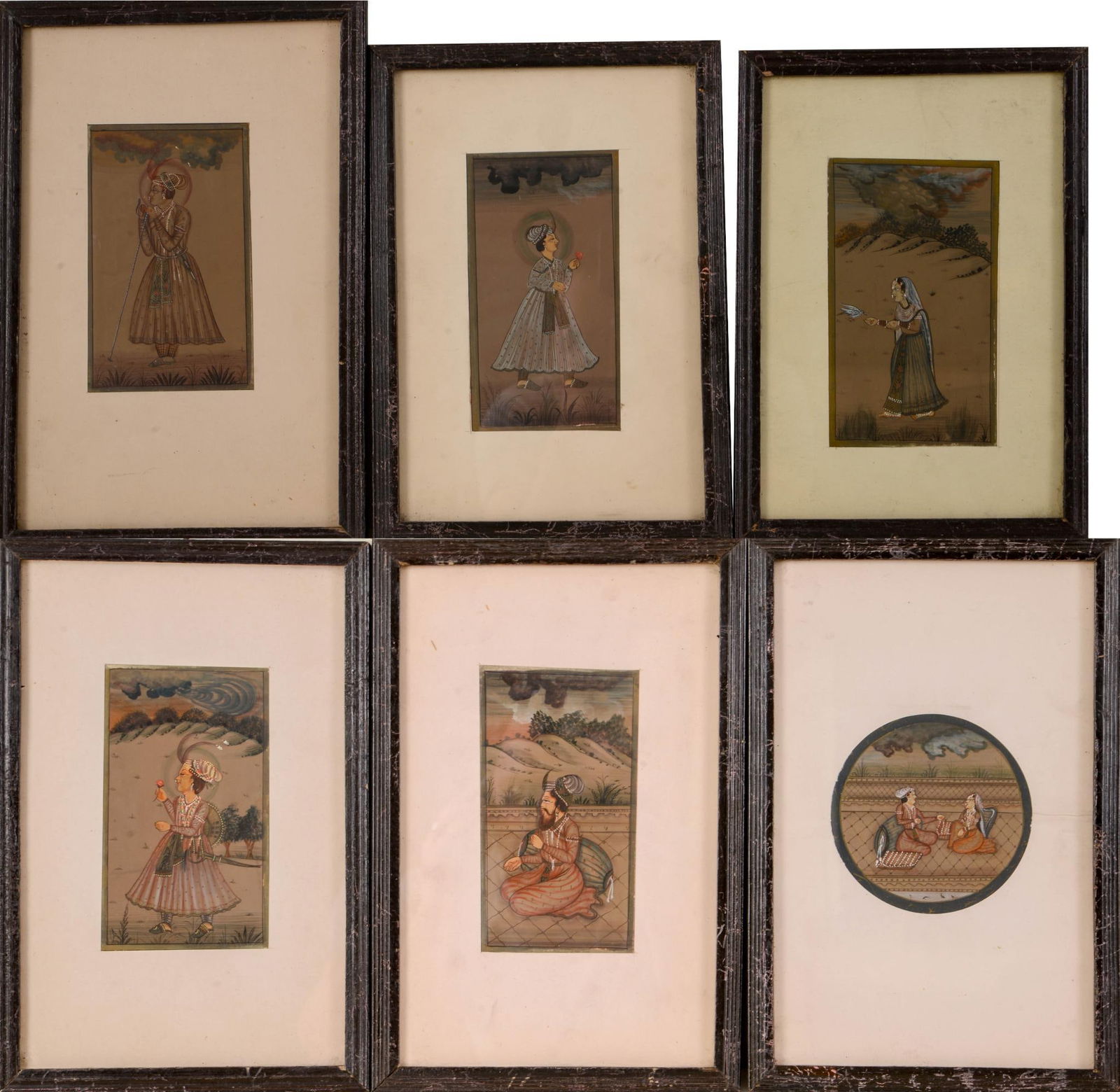 Six Small Framed Indian Illustrations. (1 of 4)