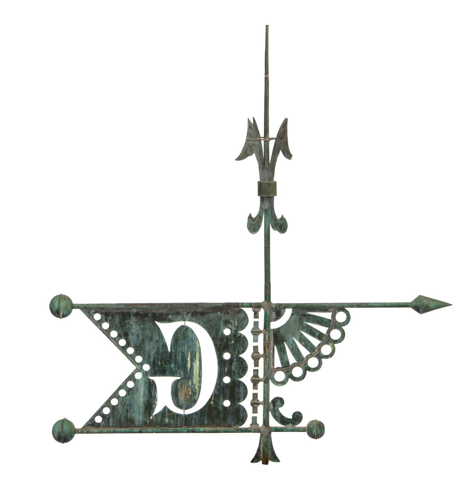 Fine Copper Banner Weathervane. (1 of 2)