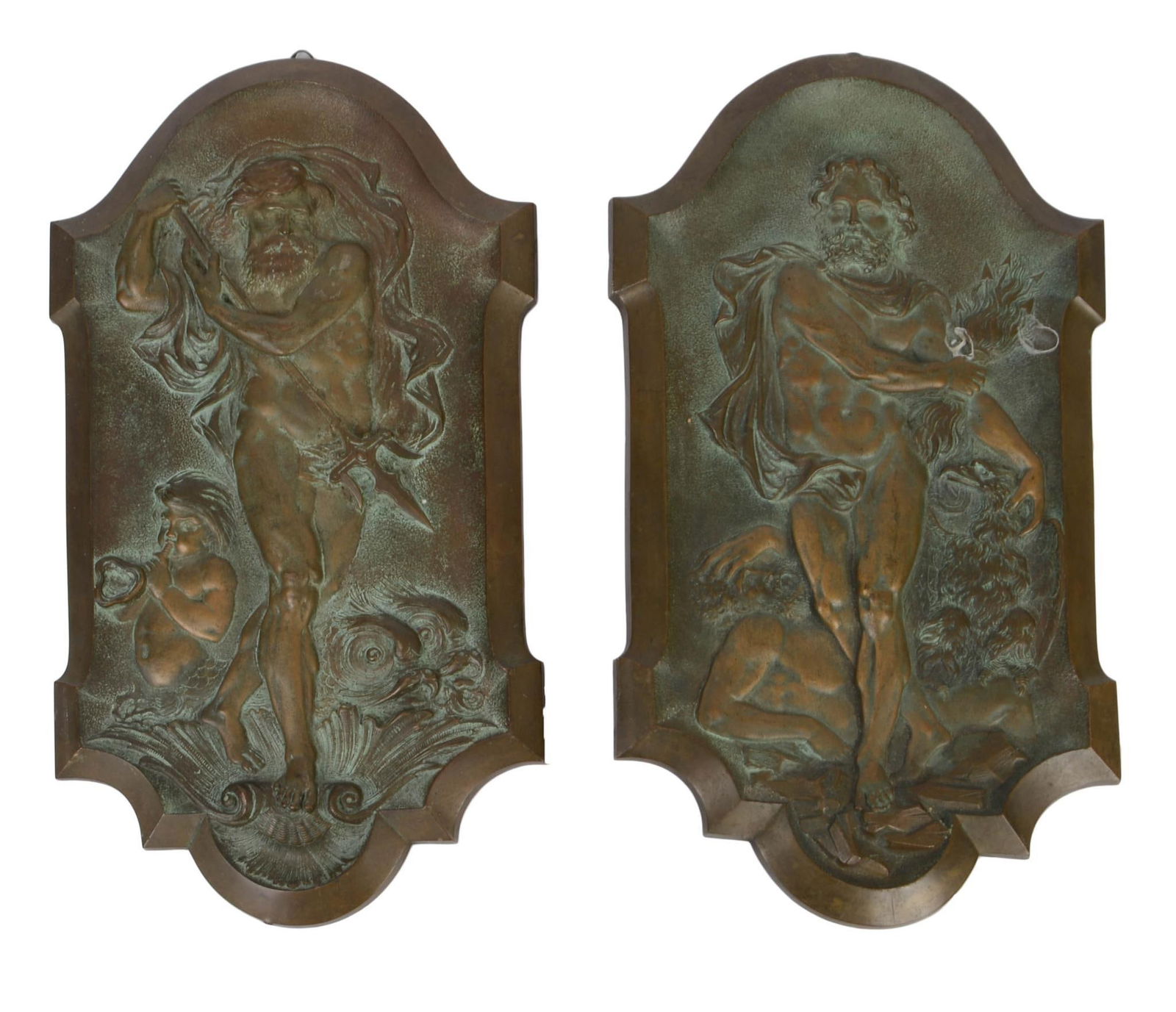 Two Metalic Compress Casting Company Placques. (1 of 4)