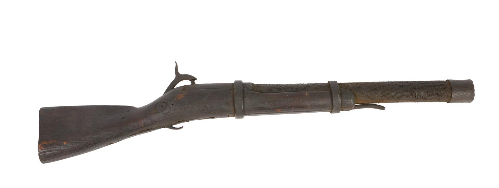 Large Whaling Harpoon Gun.: Length 39.5 inches.