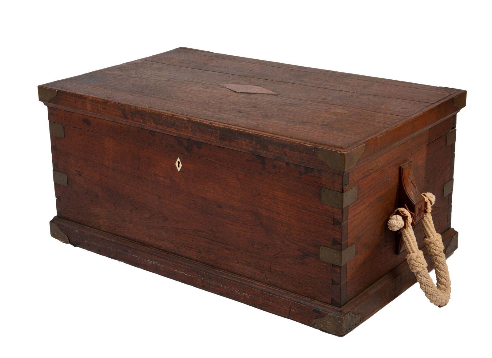 Anglo-Indian Brass Bound Sea Chest. (1 of 3)