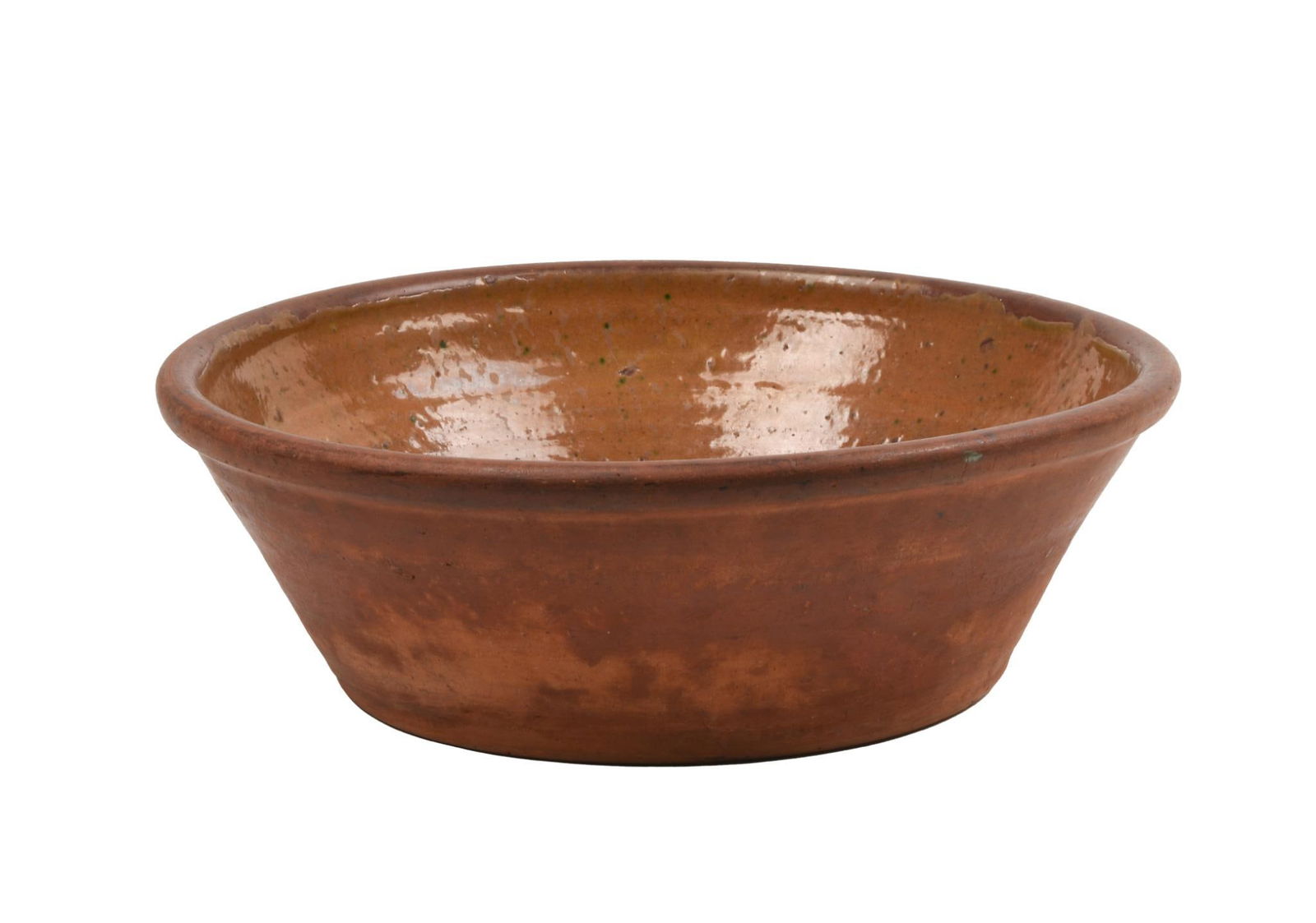19th C Redware Bowl (1 of 4)