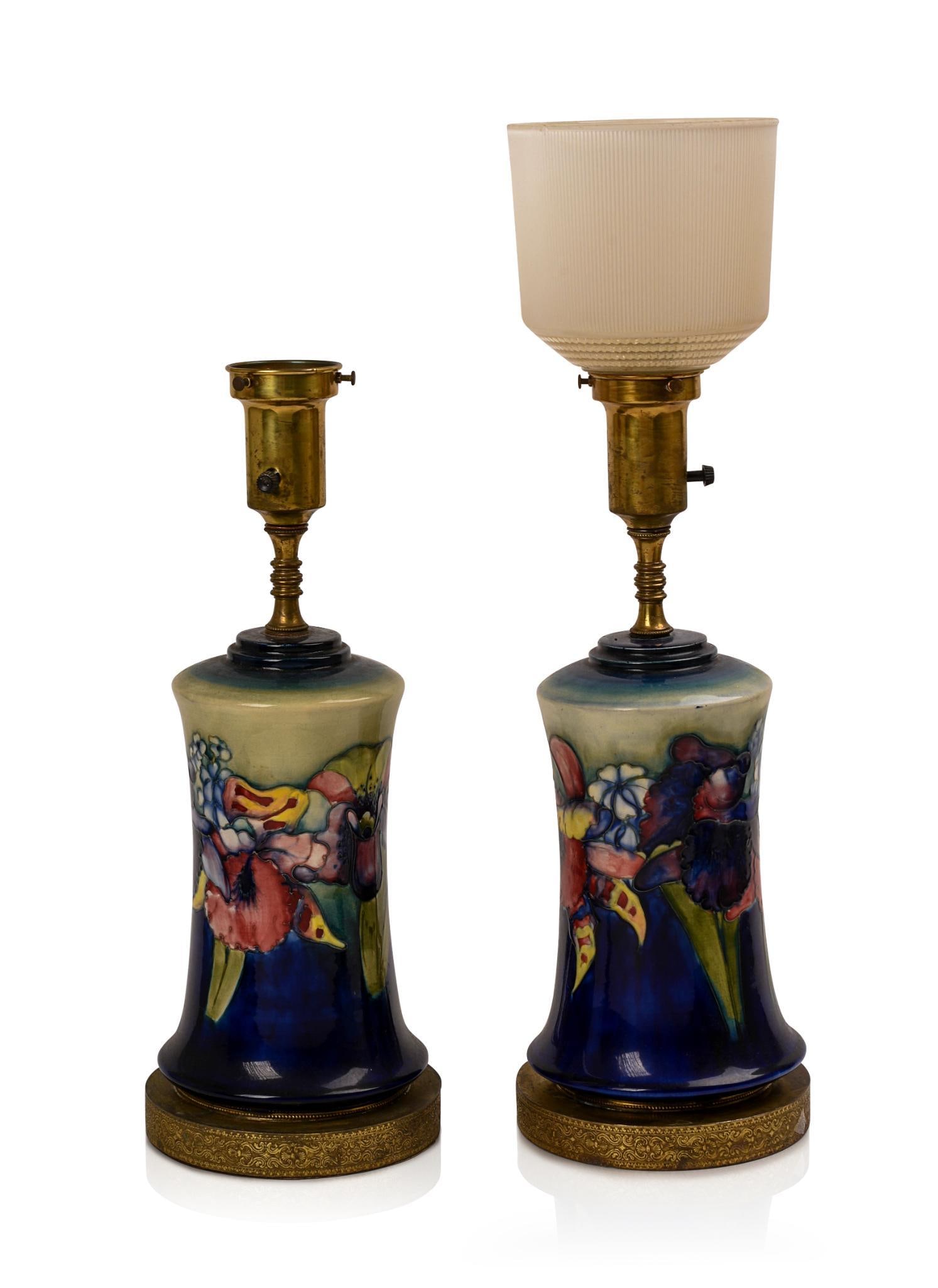 Pair of Moorcroft Pottery Lamps. (1 of 3)