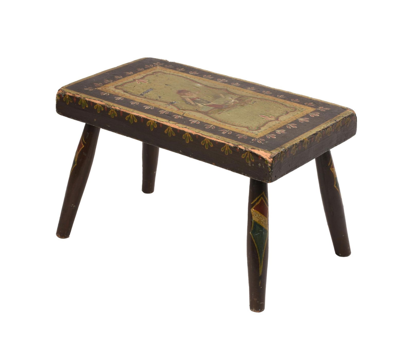 Painted American Footstool (1 of 4)