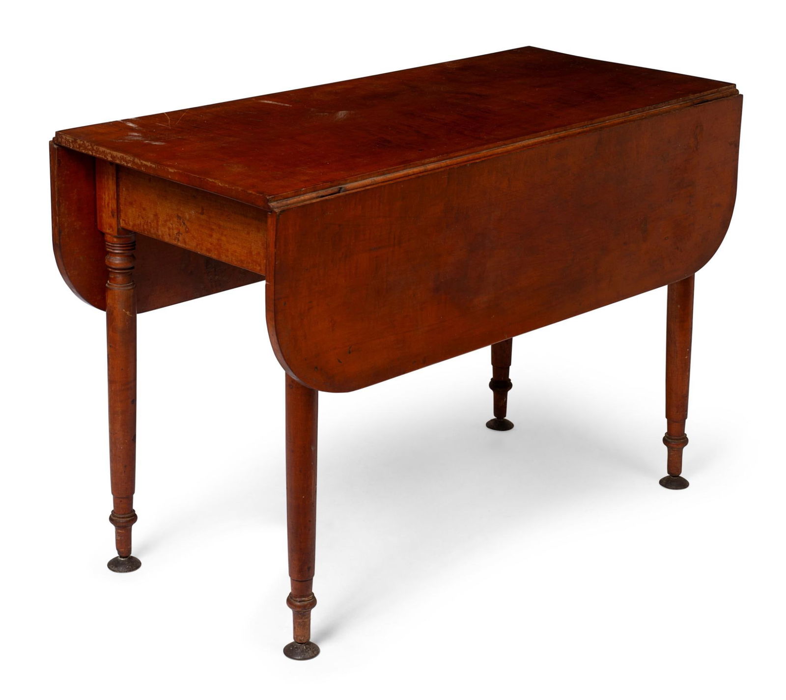 Early 19th C Tiger Maple Federal Drop Leaf Table (1 of 2)