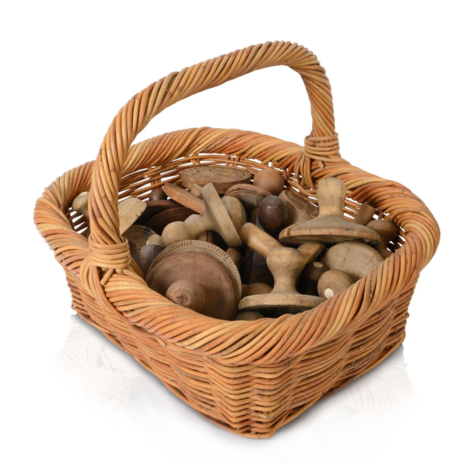 Forty Seven Antique Wooden Butter Molds. (1 of 5)