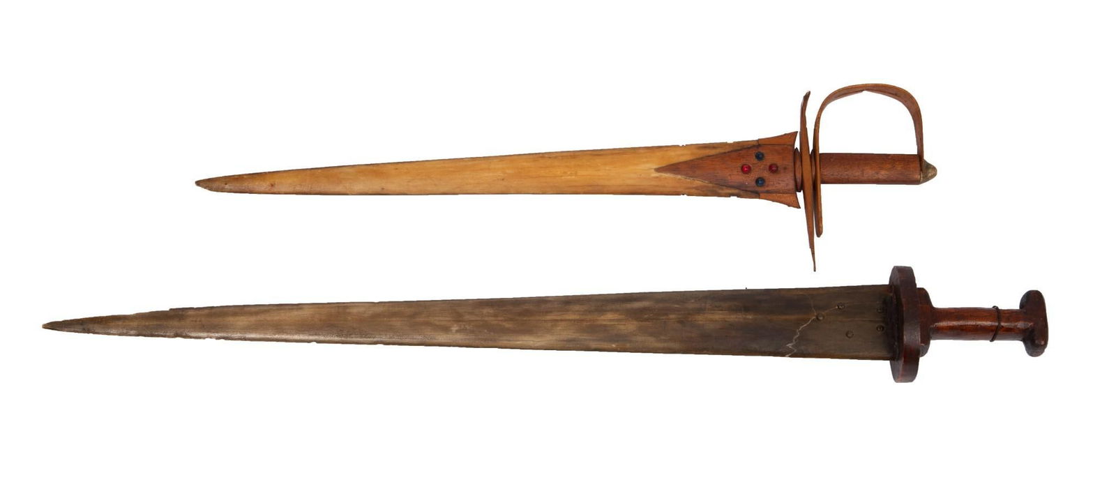 Two Swordfish Bill Swords. (1 of 3)