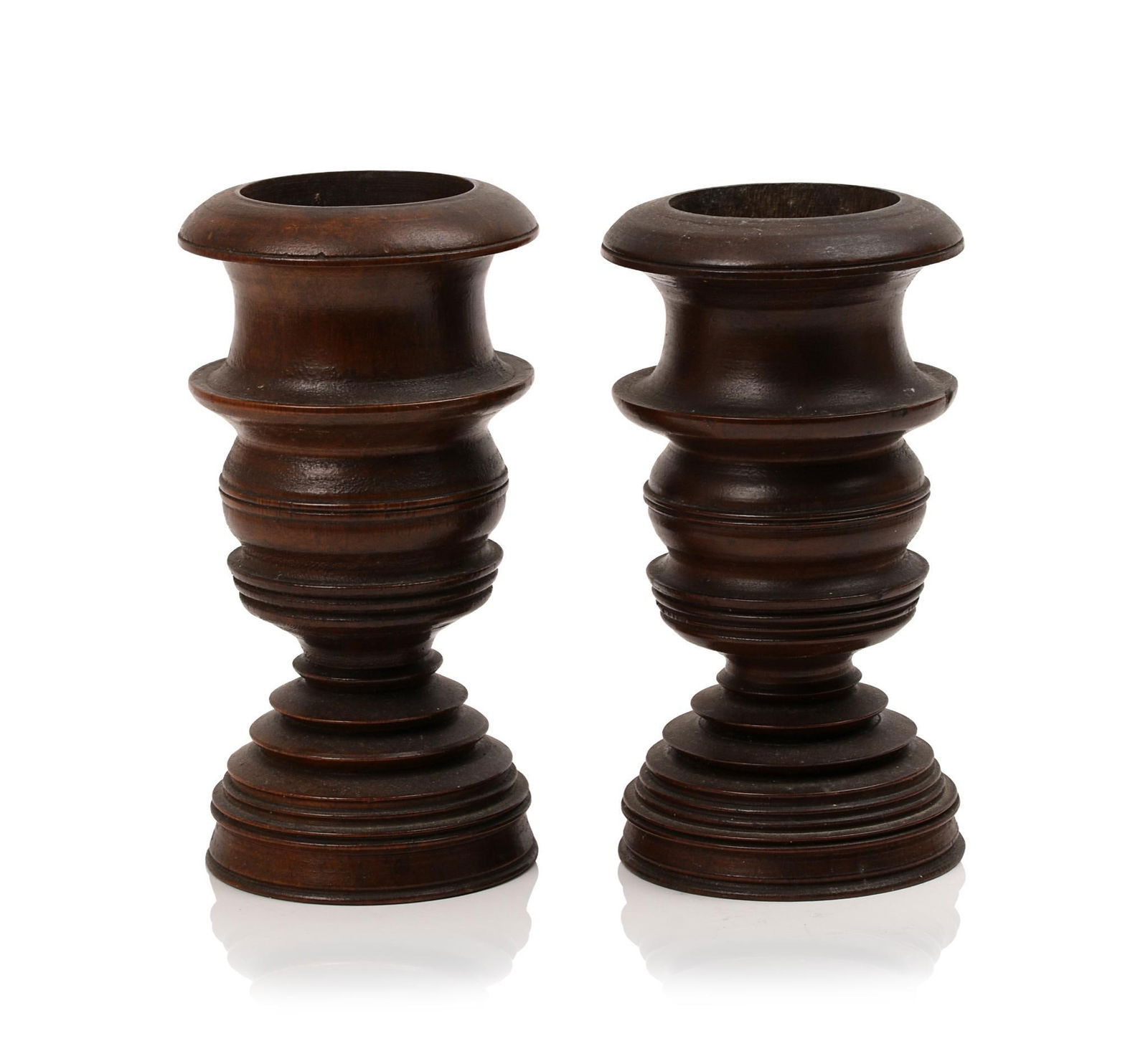Pair of Turned Candleholders. (1 of 5)