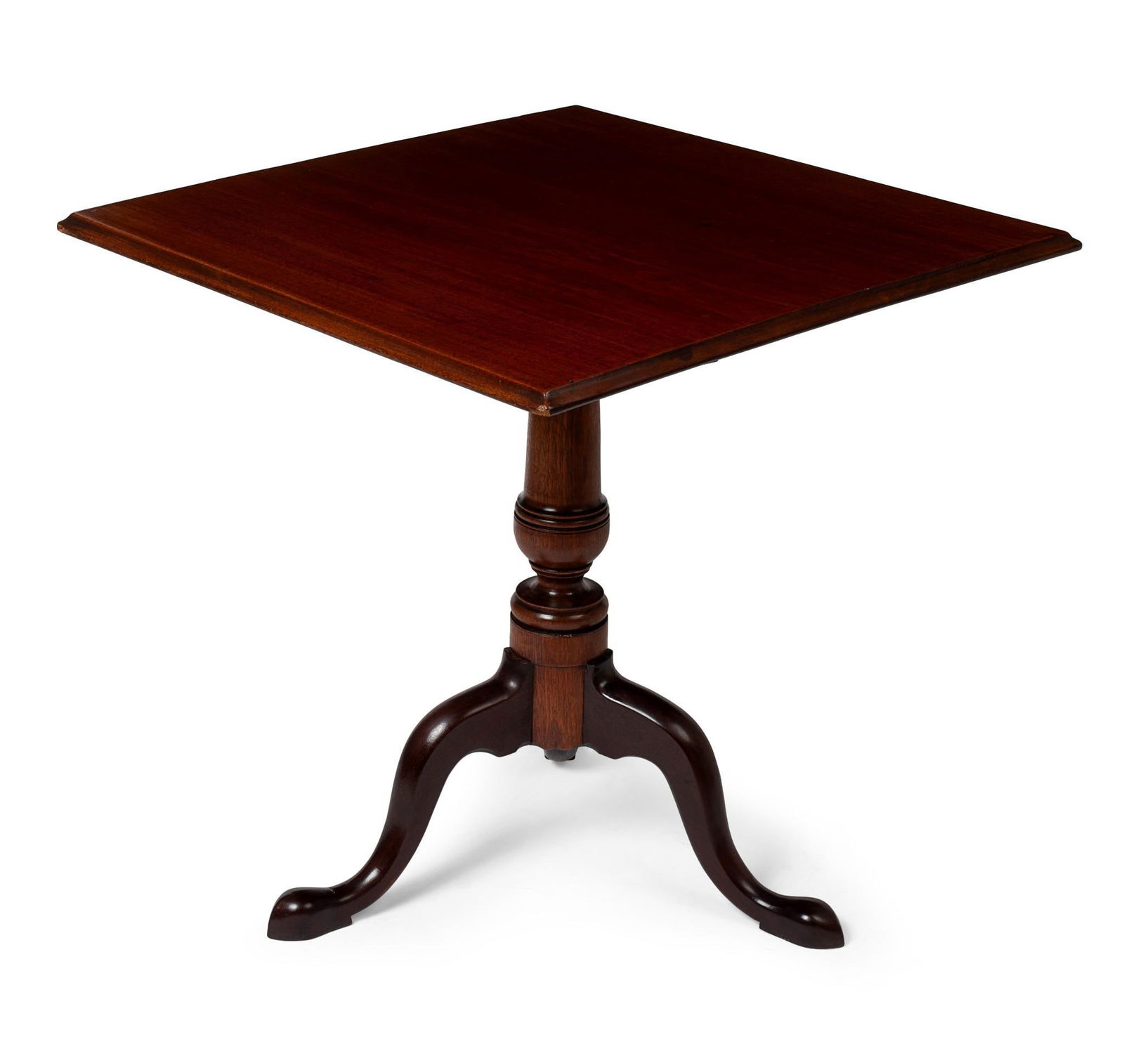 Queen Anne Mahogany Tilt Top Table. (1 of 3)