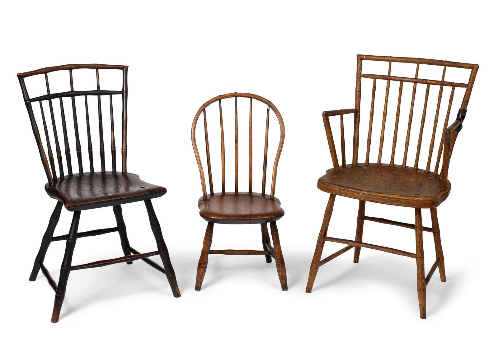 Three Windsor Chairs. (1 of 1)